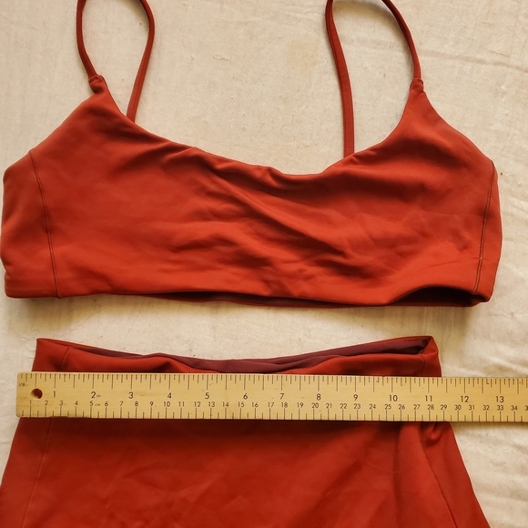 Left On Friday Deep Orange Swimwear Bikini Size M - Picture 2 of 6